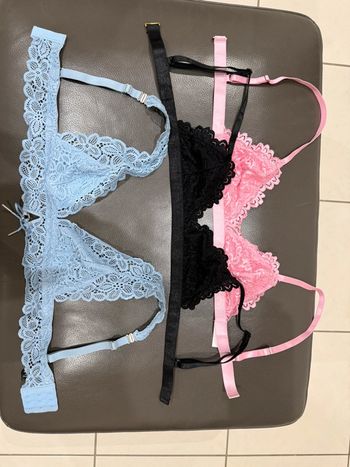 Lot de 3 soutiens gorgés XS triangle