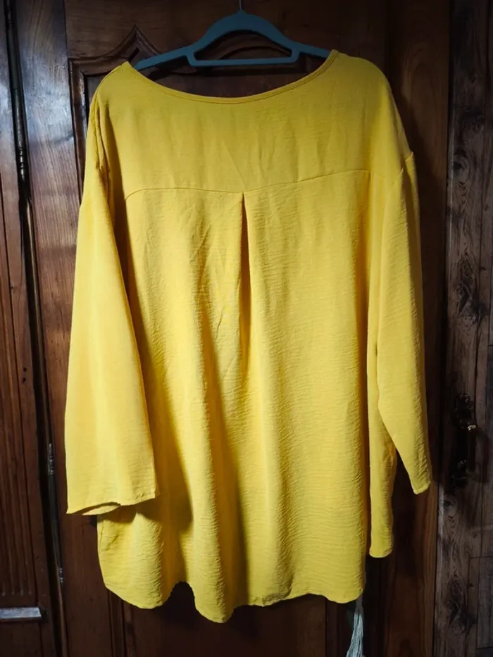 Blouse moutarde oversize - photo numéro 2