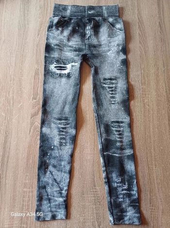 Legging imitation jean