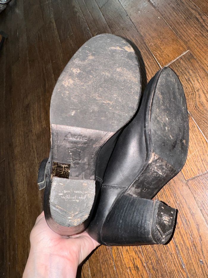 Boots en cuir acne modèle pistol  Taille 37 - photo numéro 7