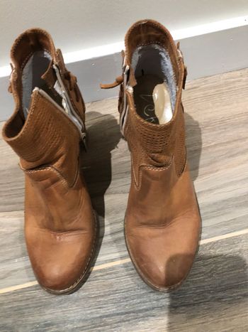 Bottines camel italienne