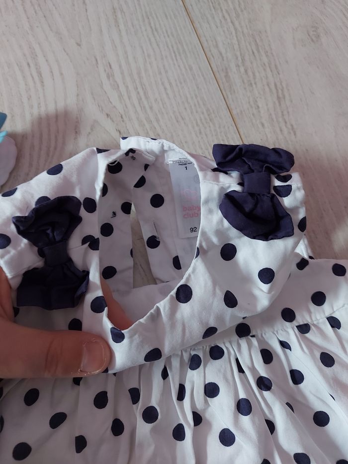 Robe à pois bleu marine - photo numéro 3