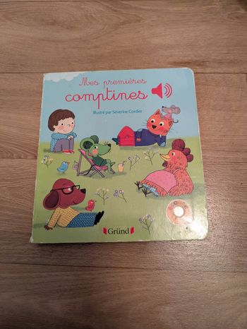 Livre sonore mes premières comptines