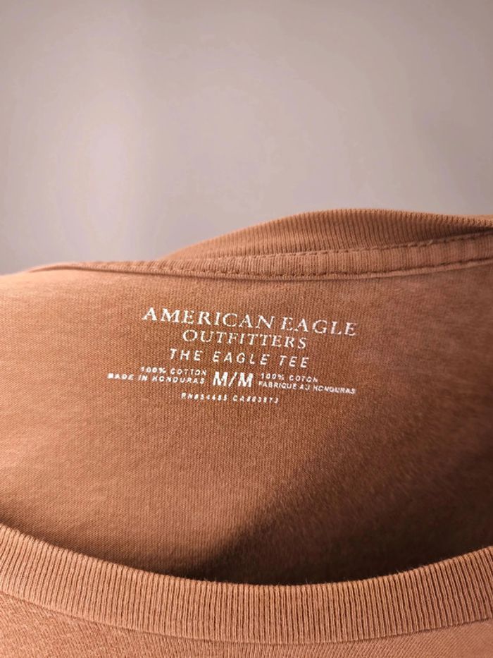T-shirt American Eagle Homme Taille M Marron - photo numéro 6