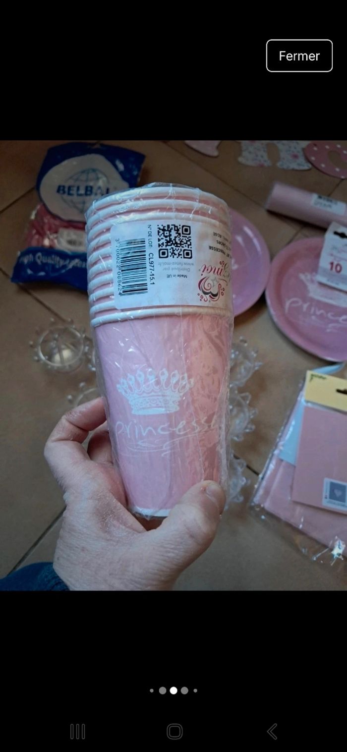 Lot décoration princesse bapteme anniversaire baby shower⁸ - photo numéro 4