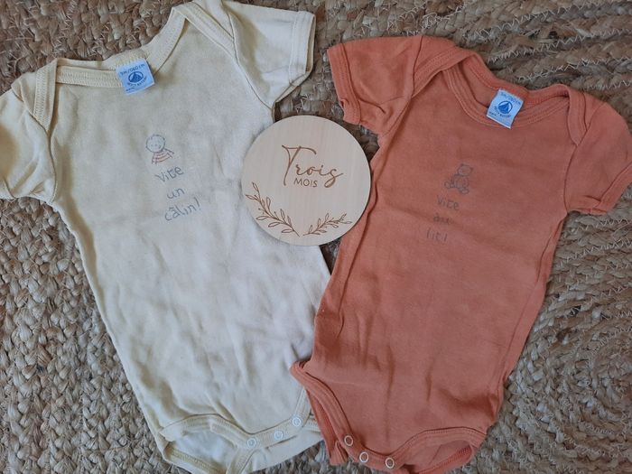 Lot de 2 bodies petit bateau - photo numéro 2