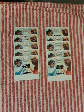 lot de 10 pochettes stars wars disney maîtriser ta force