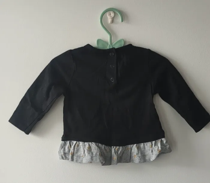 T shirt manches longues bébé fille 6 mois Tissaia - photo numéro 3