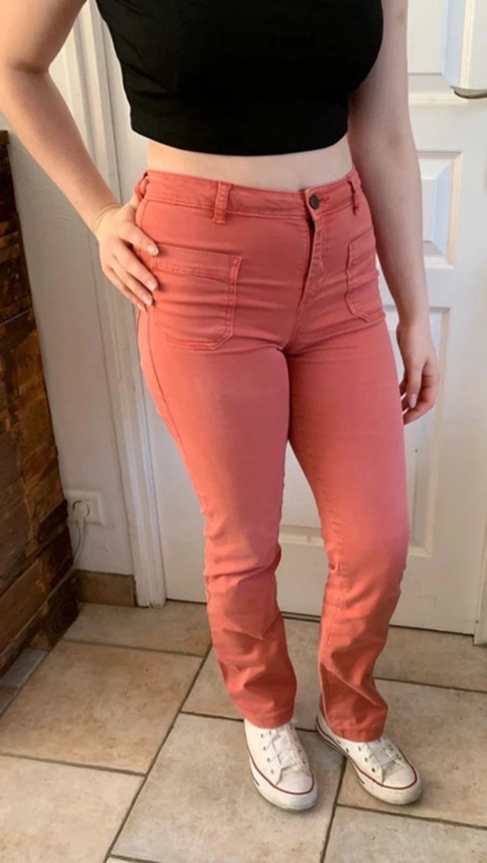 Jean T36 Benetton corail - photo numéro 4