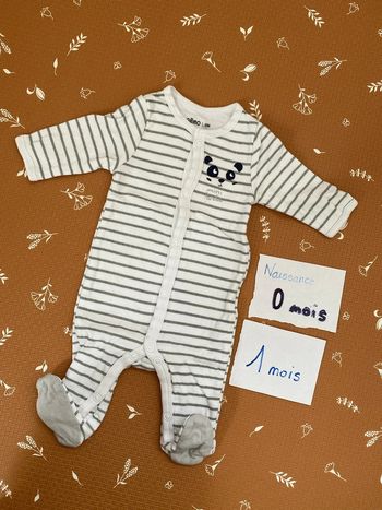 Pyjama léger naissance / 1 mois