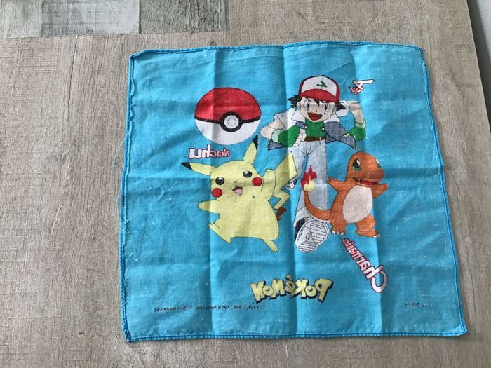 VINTAGE NINTENDO POKEMON Mouchoirs - photo numéro 3