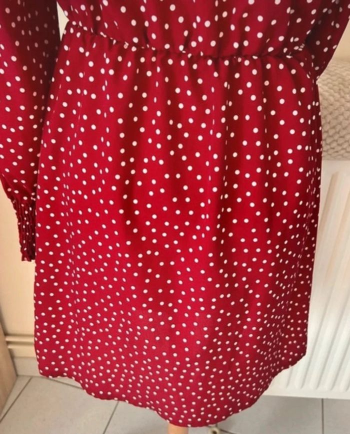 Robe à pois, rouge et blanche, Shein - photo numéro 11