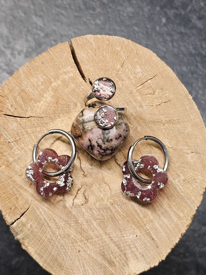 Duo bague et boucles d'oreille