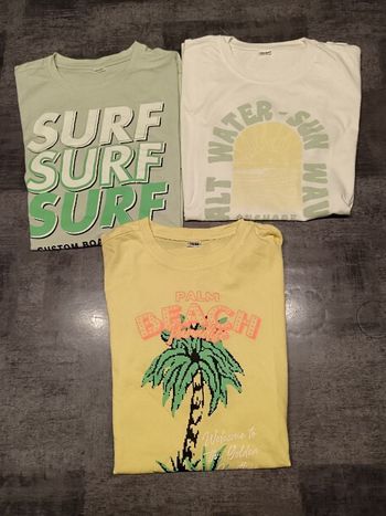 Lot 3 tee shirts - mixte