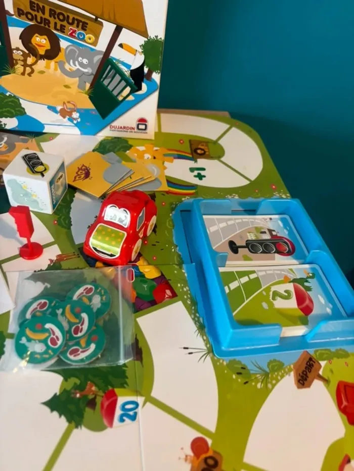 Jeu de société mon premier mille bornes en route pour le zoo - photo numéro 2