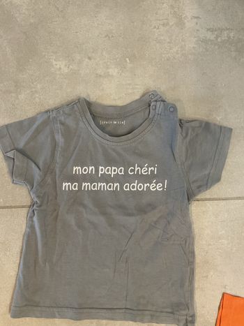 T shirt papa maman