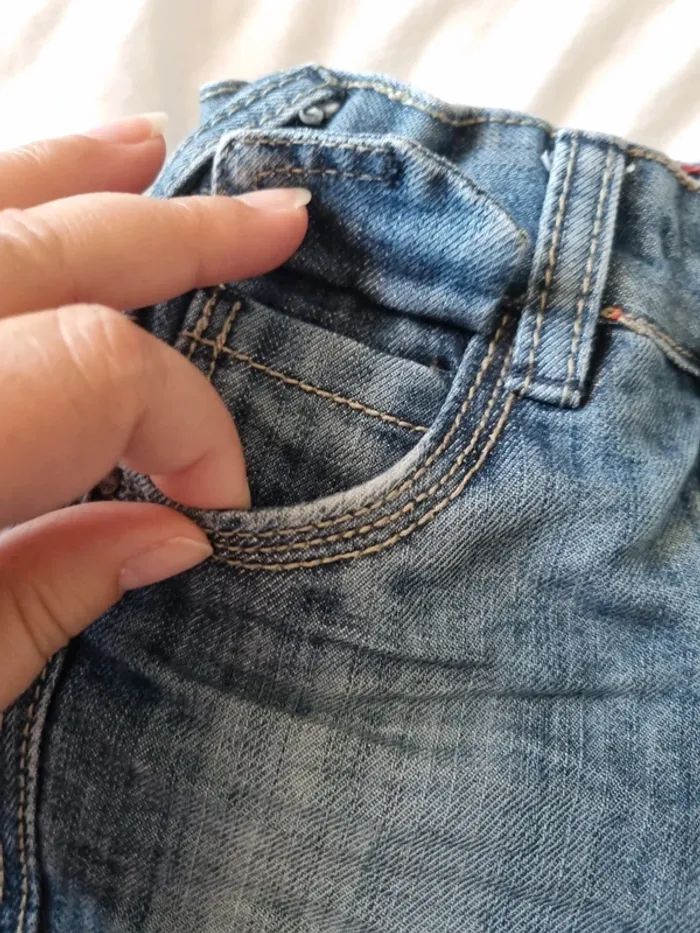 Short en jean reglable 86 92cm - photo numéro 4
