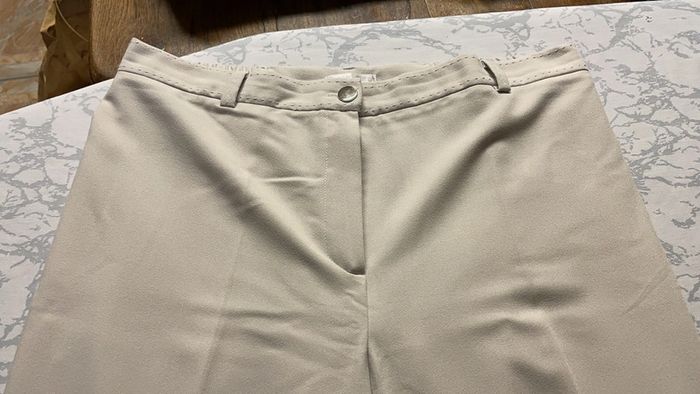 Pantalon diane laury taille 46 beige - photo numéro 7