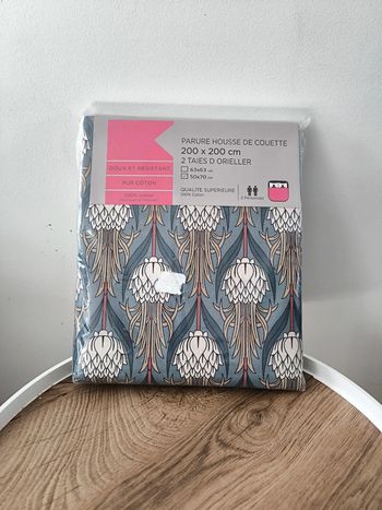 Parure de lit 200*200cm neuve