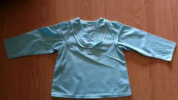 blouse fille tape a l oeil 2 ans bleue