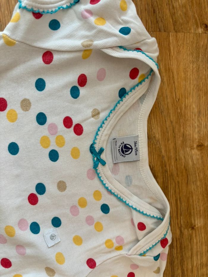Lot de 4 bodies MC Petit Bateau 36M - photo numéro 8