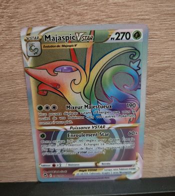 Carte pokémon neuve 🇨🇵 Majaspic rainbow 196/195 Tempête e