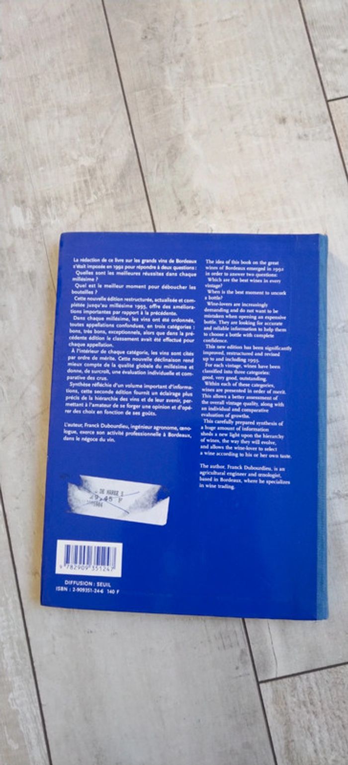 Livre Les grands Bordeaux de 1945 à nos jours - photo numéro 3