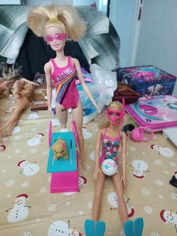 Barbie natation et plongé