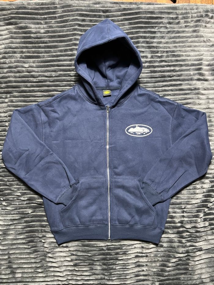 Sweat à capuche bleu corteiz - neuf sans étiquette taille M