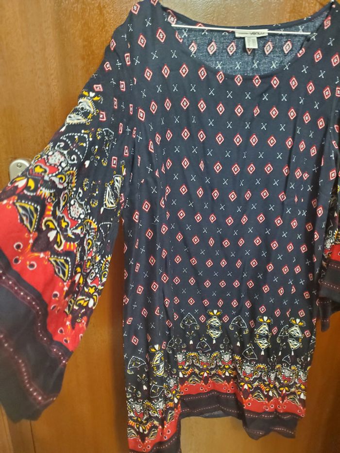 Robe courte imprimée femme Venca Taille L neuve