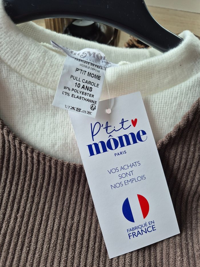 Robe et Pull Fille Marron 10 ans - photo numéro 2