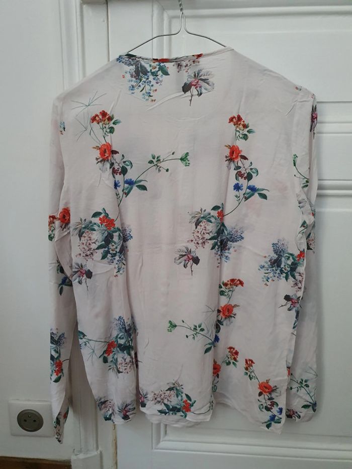 Blouse blanche à motif Mango Taille S - photo numéro 2
