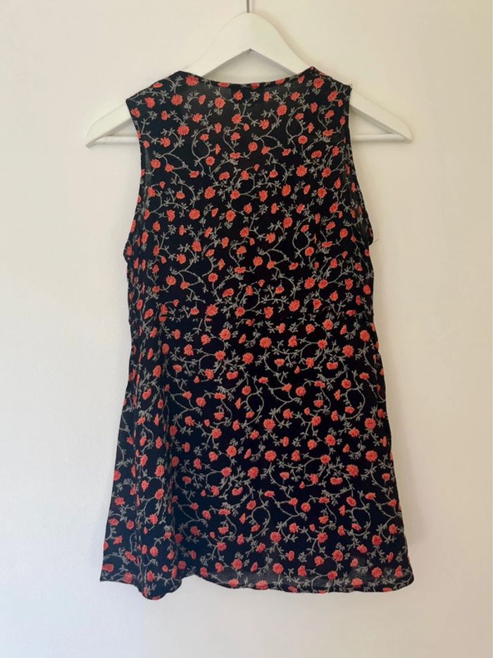 top à fleurs vintage - style romantique coquette champêtre- cute girly flower top - photo numéro 10