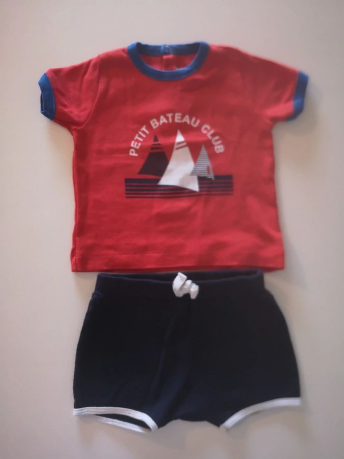 Ensemble petit bateau 12 mois
