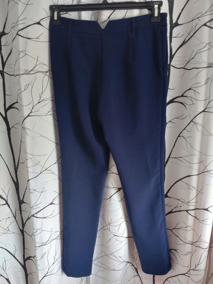 Joli pantalon chic bleu marine femme taille 36 - photo numéro 4