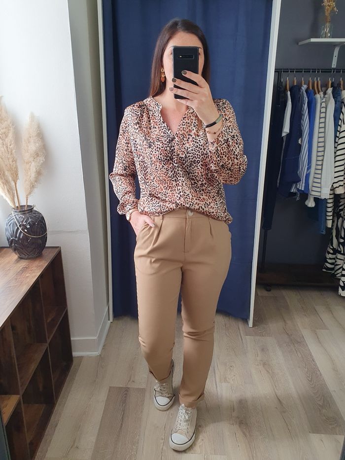 Pantalon fluide Vérone camel Taille XL - photo numéro 5