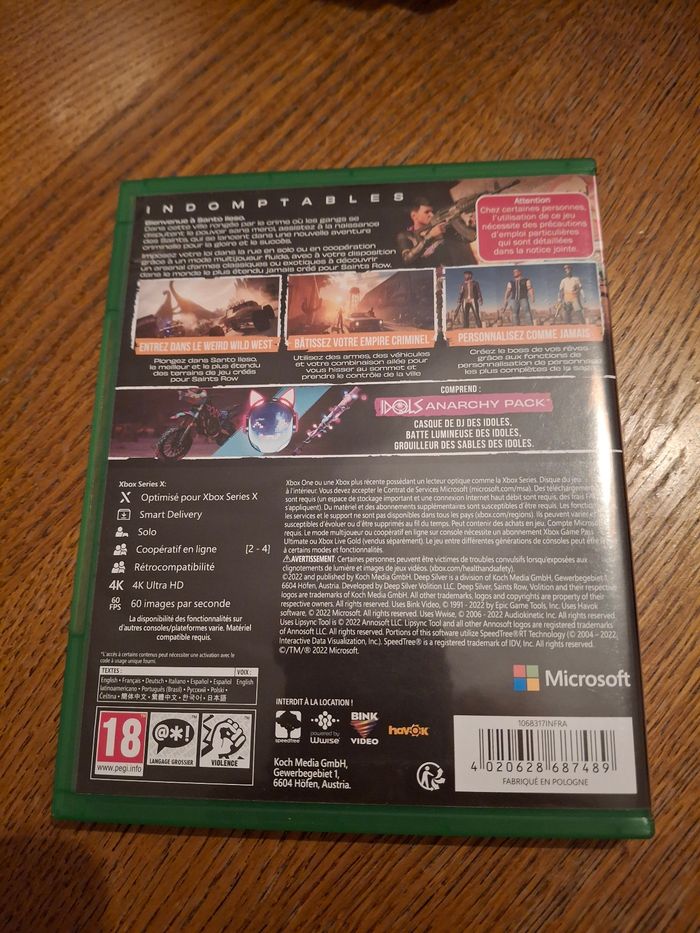 Jeu xbox one et serie x Day one edition saints row - photo numéro 2