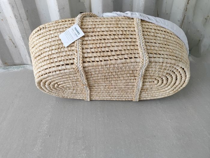 Couffin en osier et Veloudoux gris NOUKIE'S - photo numéro 7