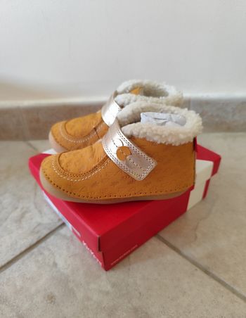 Bottines Kickers So Schuss jaune or - Pointure 25