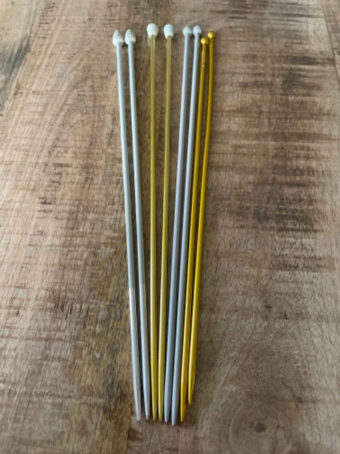 Aiguilles à tricoter métal