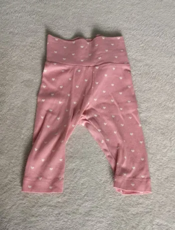 Legging rose à coeur