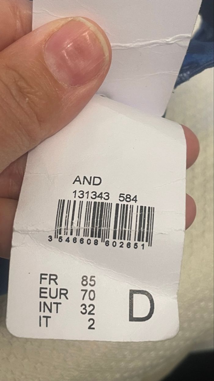 Soutien gorge simone perele  bleu 85d - photo numéro 4