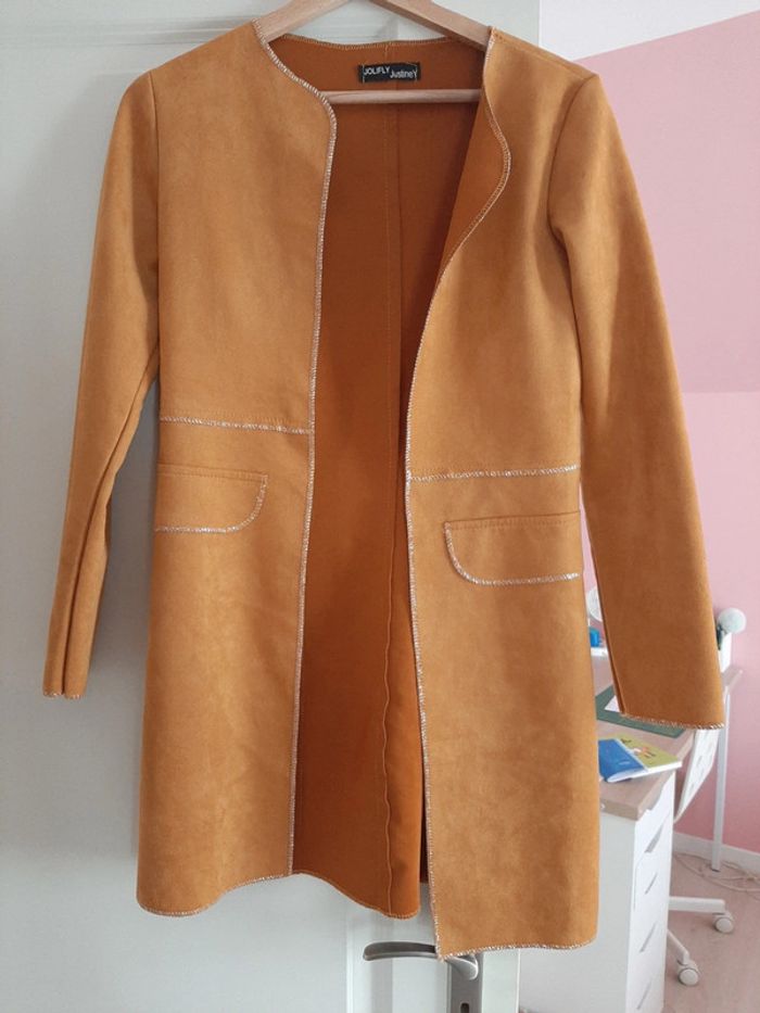 Veste longue et légère taille S Jolifly &JustineY