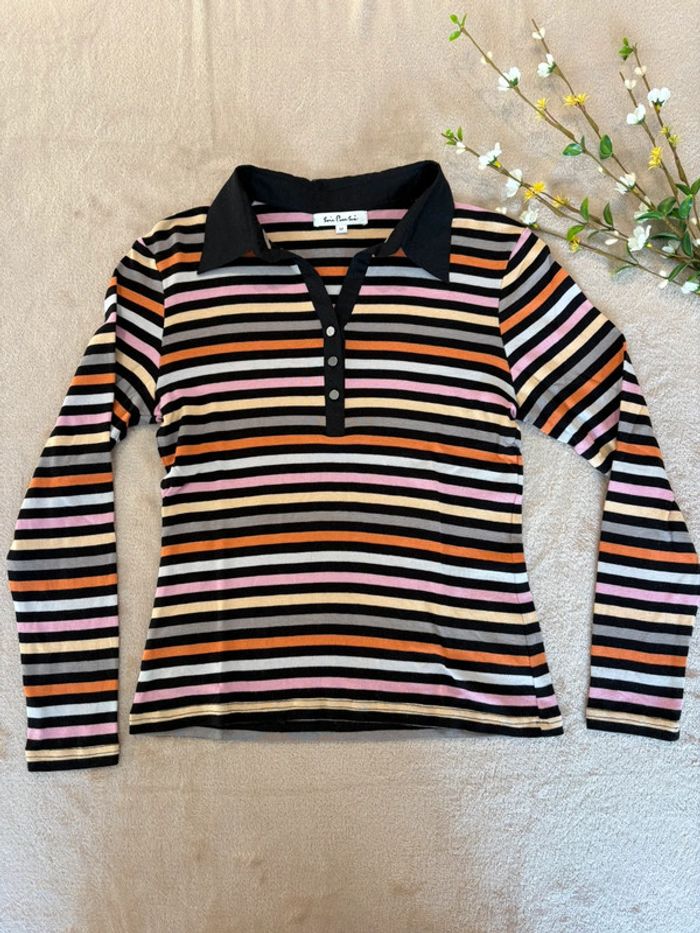 Polo manches longues femme M