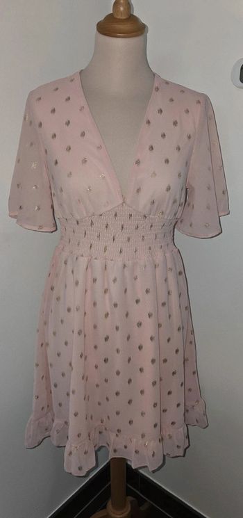 Robe voile plumetis XS