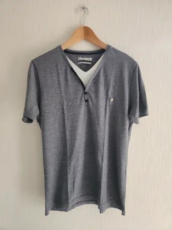 Tee-shirt manches courtes Benson & Cherry gris L