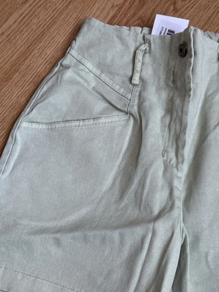 Short taille haute S/M vert d’eau - photo numéro 2