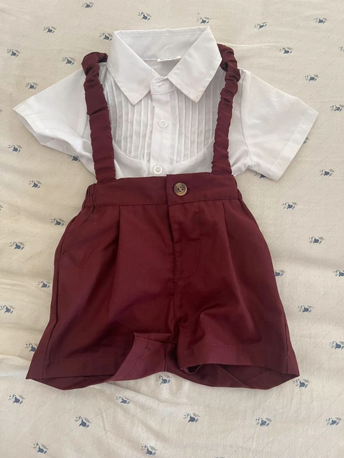 Short et chemise + noeud papillon