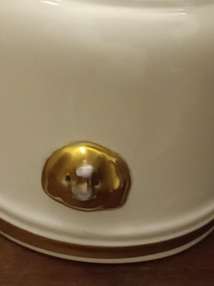 Cache pot porcelaine anse lion - photo numéro 3