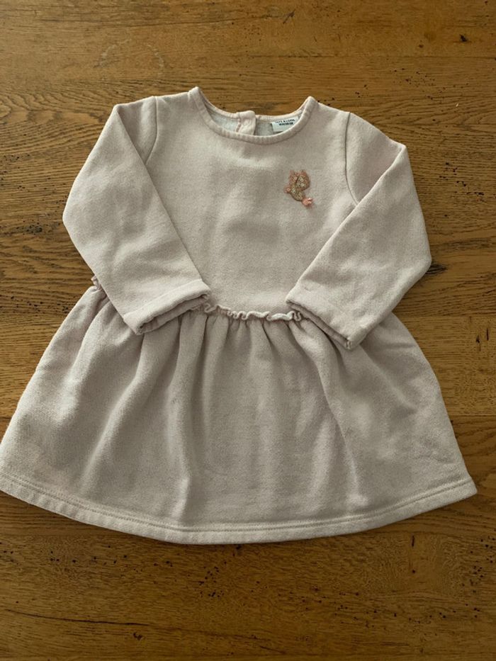 Robe molletonnée tape à l’œil 18 mois